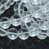 Natural Clean Quartz Round Beads Flower Caving 10mm