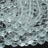 Natural Clean Quartz Round Beads Flower Caving 10mm