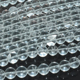 Natural Clean Quartz Round Beads Flower Caving 10mm