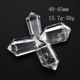Natural Clear Crystal Double Point Quartz Pendant Chakra Reiki Healing Stone