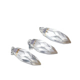 Bullet Crystal Pendant for Women Clear Quartz Charms Long Face Jewellery