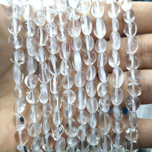 Natural Clear Quartz Stone Beads 6-8mm