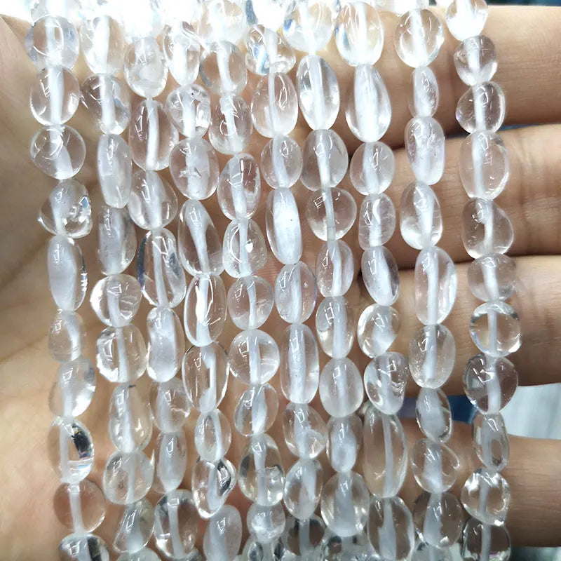 Natural Clear Quartz Stone Beads 6-8mm