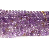 Natural Ametrine Quartz Smooth Round Beads 07918