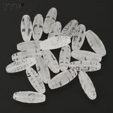 Clear Quartz Crystal Beads Dzi Praying Beads Wedding Jewelry Kuanyin Ruyi
