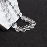 Clear Quartzs Bracelet Transparency Healing Crystal Energy Stone Boho Reiki
