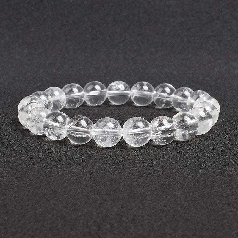 Clear Quartzs Bracelet Transparency Healing Crystal Energy Stone Boho Reiki