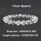 Clear Quartzs Bracelet Transparency Healing Crystal Energy Stone Boho Reiki