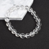 Clear Quartzs Bracelet Transparency Healing Crystal Energy Stone Boho Reiki