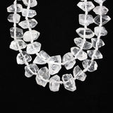 Natural Clear Crystal Nugget Beads Pendant Jewelry Raw Quartz Loose Beads