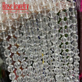 Clear Quartz Faceted Stone Spacer Beads for Jewelry Making