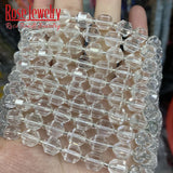 Clear Quartz Faceted Stone Spacer Beads for Jewelry Making