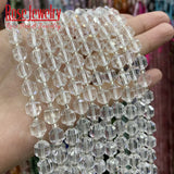 Clear Quartz Faceted Stone Spacer Beads for Jewelry Making