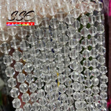 8mm Clear Crystal Quartz Faceted Stone Beads DIY Jewelry Making