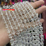 8mm Clear Crystal Quartz Faceted Stone Beads DIY Jewelry Making