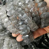 Cloudy Quartz Bracelet Natural Stone Bangle for Women Gift