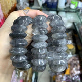 Cloudy Quartz Stone Bracelet Natural Gemstone Bangle for Women