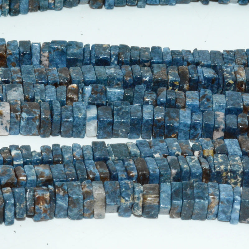 Cobalt Spinel Biotite Slice Beads 6-7mm