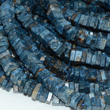 Cobalt Spinel Biotite Slice Beads 6-7mm