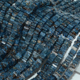 Cobalt Spinel Biotite Slice Beads 6-7mm