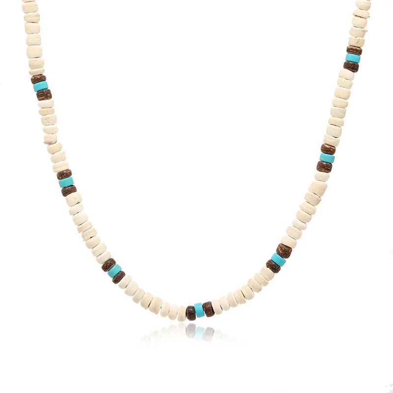 Coconut Shell Spacer Beads Surfer Necklace Tribal Jewelry