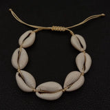 Cowrie Shell Charm Bracelet Natural Shell Jewelry