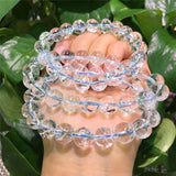 Natural Crystal Beads Rainbow Round Beads for Jewelry Making DIY