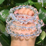 Natural Crystal Beads Rainbow Round Beads for Jewelry Making DIY
