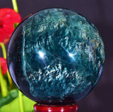 Natural Fluorite Quartz Crystal Ball Sphere Polished Mineral Healing