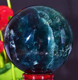 Natural Fluorite Quartz Crystal Ball Sphere Polished Mineral Healing