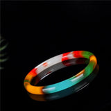 Hand Carved Round Jade Bracelet Men Women Gift Accessories