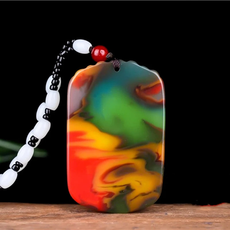 Hand-carved Dragon Jade Pendant Zodiac Dragon Necklace Gift