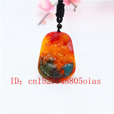 Hetian Jade Stone Carp Pendant Necklace Chinese Jadeite Jewelry