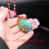 Hetian Jade Pisces Pendant Necklace Chinese Jadeite Jewelry Charm