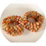 Natural Jade 10MM Beads Elastic Bracelet Jadeite Jewelry Lucky Amulet Women