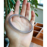 Natural Jade Agate Bracelet Round Bangle Hand-Carved Chalcedony Charm Jewelry