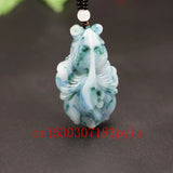 Jade Goldfish Pendant Necklace Chinese Hand-Carved Lucky Charm