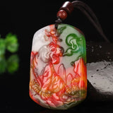 Jade Zodiac Tiger Pendant Necklace for Men and Women