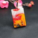 Hand-Carved Natural Jade Tiger Pendant Necklace Beads Chinese Charm Jewelry