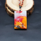Hand-Carved Natural Jade Tiger Pendant Necklace Beads Chinese Charm Jewelry