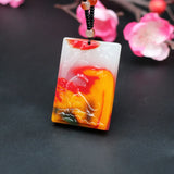 Hand-Carved Natural Jade Tiger Pendant Necklace Beads Chinese Charm Jewelry