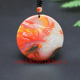 Hand-Carved Natural Jade Wolf Pendant Necklace Chinese Charm Jewelry