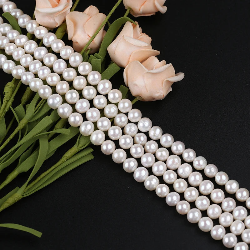 7-8mm Freshwater Pearl Strands Round Shape