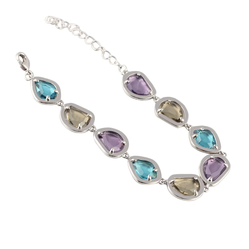 Natural Gemstone Wind Crystal Bracelet
