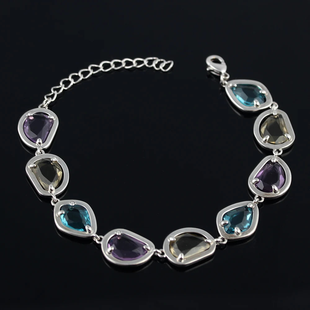 Natural Gemstone Wind Crystal Bracelet