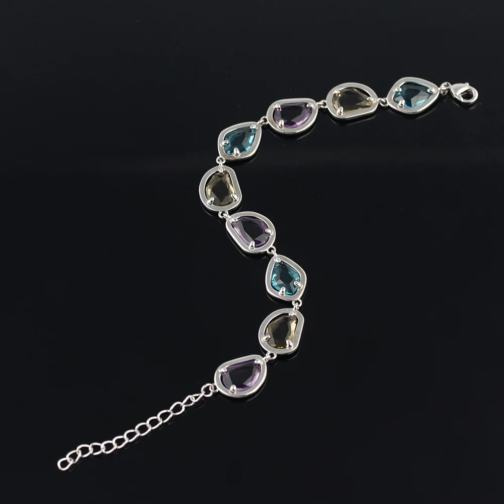 Natural Gemstone Wind Crystal Bracelet