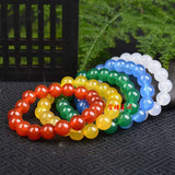 Colorful Agate Bracelet Healing Gemstone Jewelry