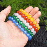 Colorful Agate Bracelet Healing Gemstone Jewelry