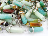 Colorful Amazonite Hexagonal Pointed Pendant Beads Necklace Earrings