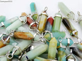 Colorful Amazonite Hexagonal Pointed Pendant Beads Necklace Earrings